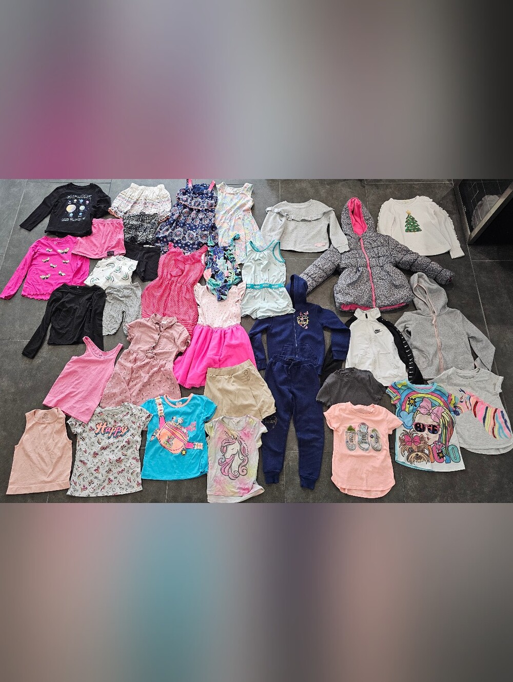 Girls Clothing Clothes Bundle Size 6-7 Tops Bottoms Jackets 33 Pieces